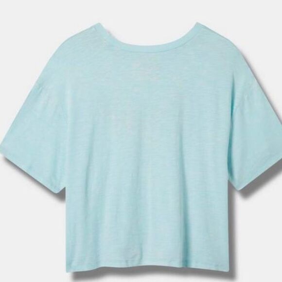 Torrid USA Relaxed Fit Super Soft Slub
Crew Neck Crop Tee - Picture 3 of 6